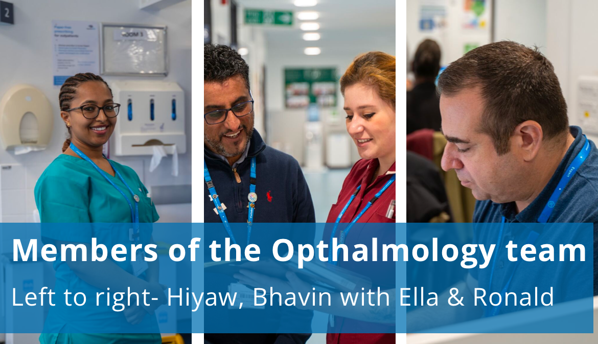 Members of the opthalmology team