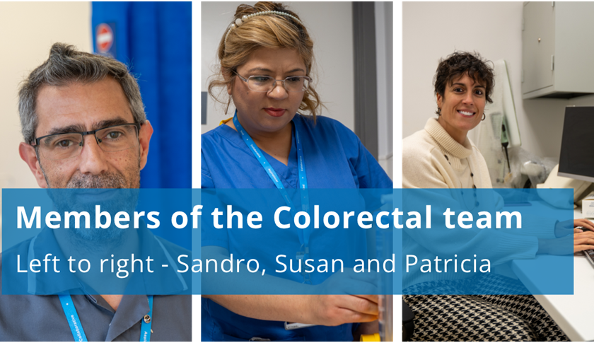 Members of the colorectal team