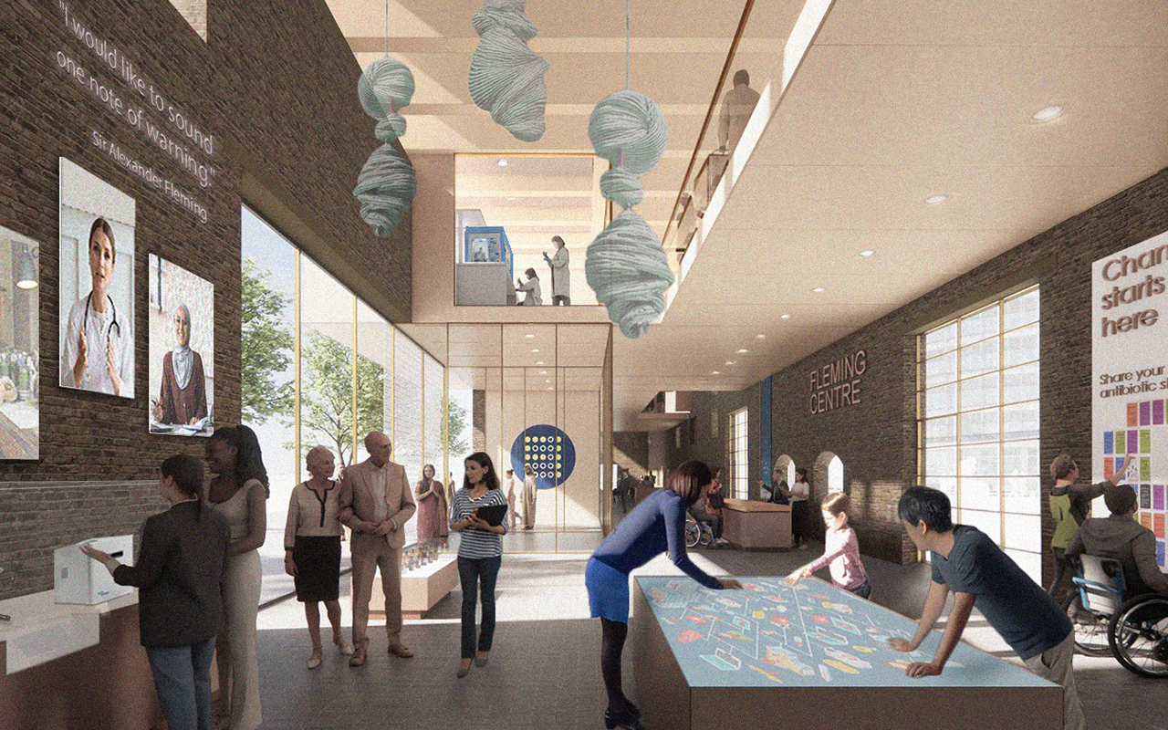 Sketches of the Fleming Centre interior