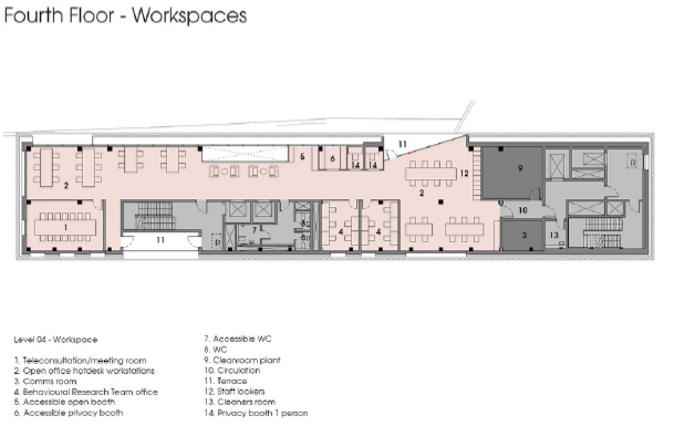 Fourth floor plan